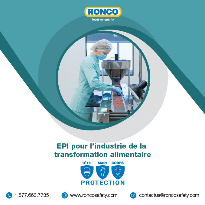 EPI pour l’industrie de la transformation alimentaire